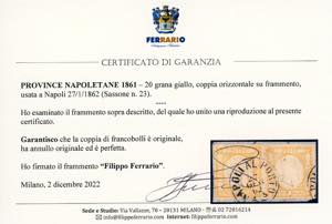 1861 - 20 grana giallo (23), ... 