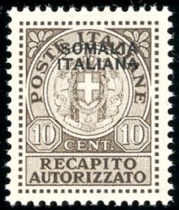 RECAPITO AUTORIZZATO 1939 - 10 cent. ... 
