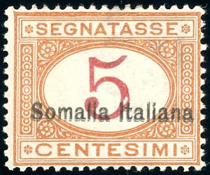 SEGNATASSE 1920 - 5 cent. soprastampato in ... 