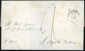 1857 - 1 baj verde grigiastro (2), ... 