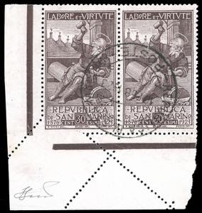 1923 - 30 cent. Società di Mutuo Soccorso ... 