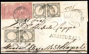 1861 - 5 grana carminio vivo, II tavola, ... 