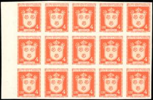 1945 - 4 lire Stemmi, non dentellato (288a), ... 