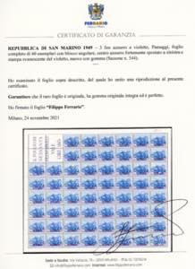 1949 - 3 lire Paesaggi (344), ... 
