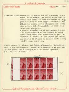 1946 - 20 lire Vedute, striscia ... 