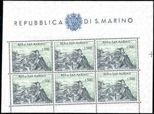 1958 - 500 lire Panorama, foglietto, taglio ... 