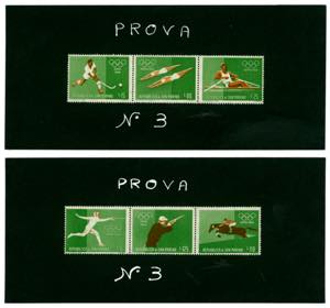 1960 - Giochi Olimpici di Roma, foglietto ... 