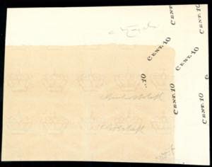 1946 - 10 cent., carta bianca, ... 