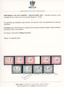 1924 - Colori cambiati, serie ... 