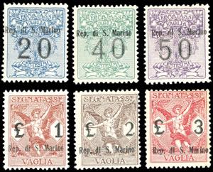 1924 - Serie completa (1/6), buona ... 