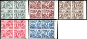 1951 - Calcedonia, serie completa in blocchi ... 