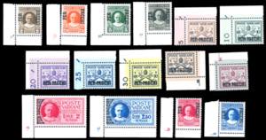 1931 - Soprastampati, serie completa (1/15), ... 