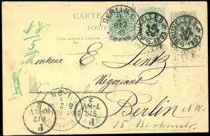 BELGIO/GERMANIA 1893 - Redirected with ... 