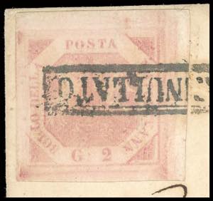 MONTEPARANO, annullato + ovale ... 