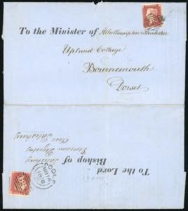 GRAN BRETAGNA 1858 - Redirected with ... 