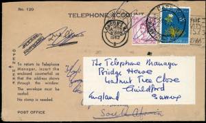 GRAN BRETAGNA/SOUTH AFRICA 1962 - Redirected ... 