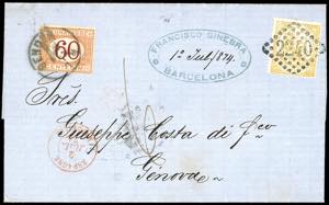 SPAGNA 1874 - 50 cent. Giustizia (147a), ... 