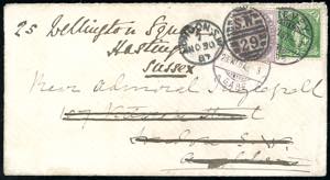 SVIZZERA/GRAN BRETAGNA 1887 - Redirected ... 