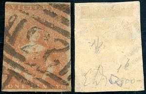 BRITISH COLONIES - VICTORIA 1850/59 - 1 p. ... 