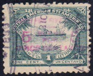 CENTRAL AMERICAN STEAMSHIP COMPANY 1866 - 5 ... 