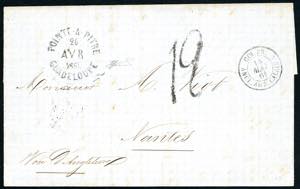 COLONIE FRANCESI-GUADALUPA 1861 - Fresca ... 