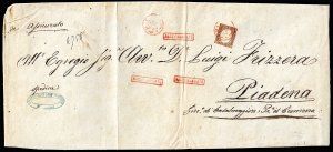 VENDUTO/SOLD - SARDEGNA 1863 - 3 lire rame ... 