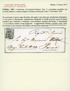 1858 - 10 cent. bianco (2), appena ... 