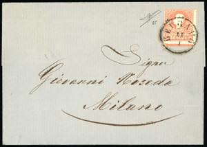 1859 - 5 soldi rosso, I tipo (25), ampio ... 