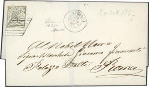 1867 - 2 baj bianco (3A), appena sfiorato a ... 