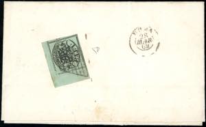 1862 - 1 baj verde grigiastro (2), otto ... 