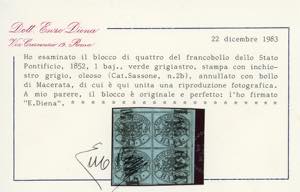 1854 - 1 baj verde grigiastro, ... 