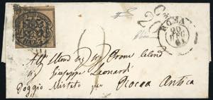 1861 - 3 baj bruno (4Aa), buono stato, ... 