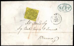 1868 - 40 cent. giallo (19), perfetto, ampi ... 