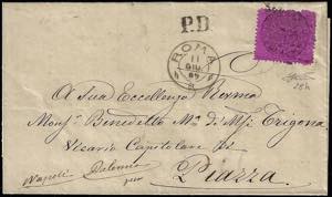 1869 - 20 cent. violetto rosso (28h), ... 