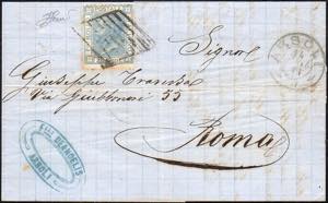 1871 - 20 cent. celeste (L26), su lettera da ... 