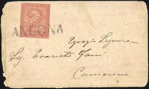 ANCONA, SD - 2 cent. (Regno T15), difettoso ... 