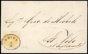 1863 - 2 soldi giallo, dent. 14 (36), ... 