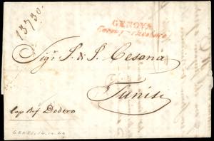 1844 - Lettera prefilatelica da Genova ... 