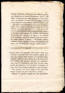 1818 - Manifesto camerale in ... 