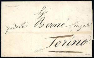 1828 - 15 cent. Cavallino impressione a ... 