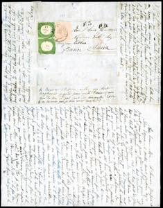 1855 - 40 cent. rosa chiaro, ... 