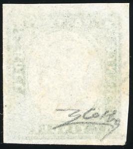 1863 - 5 cent. verde cupo, doppia ... 