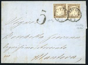 1860 - 10 cent. bruno olivastro scuro ... 