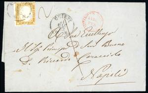 1862 - 10 cent. bistro oliva (14D), ... 