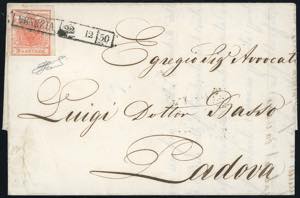 1850 - 3 kreuzer rosso (3), varietà di ... 