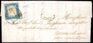 1855 - 20 cent. cobalto scuro (15b), ... 