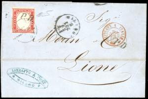 1862 - 40 cent. rosa carminio (16E), ... 