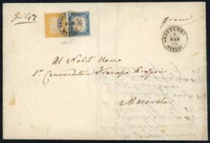 1862 - 80 cent. arancio carico, 20 cent, ... 