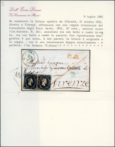 LIGURIA-ALBISSOLA, rombi rossi + ... 