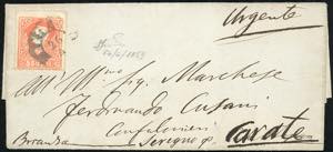 1859 - 5 soldi rosso, II tipo (30) perfetto, ... 